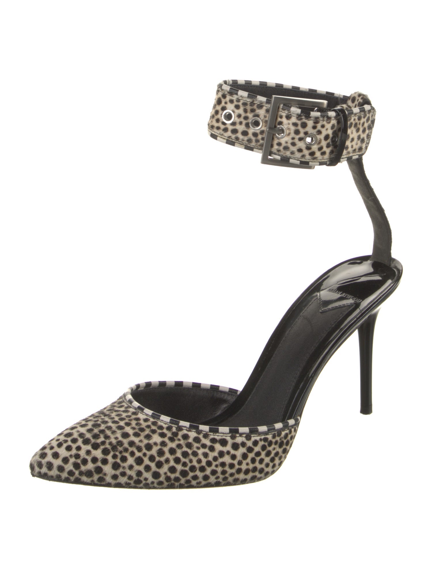Brian Atwood Ponyhair Animal Print D'Orsay Pumps