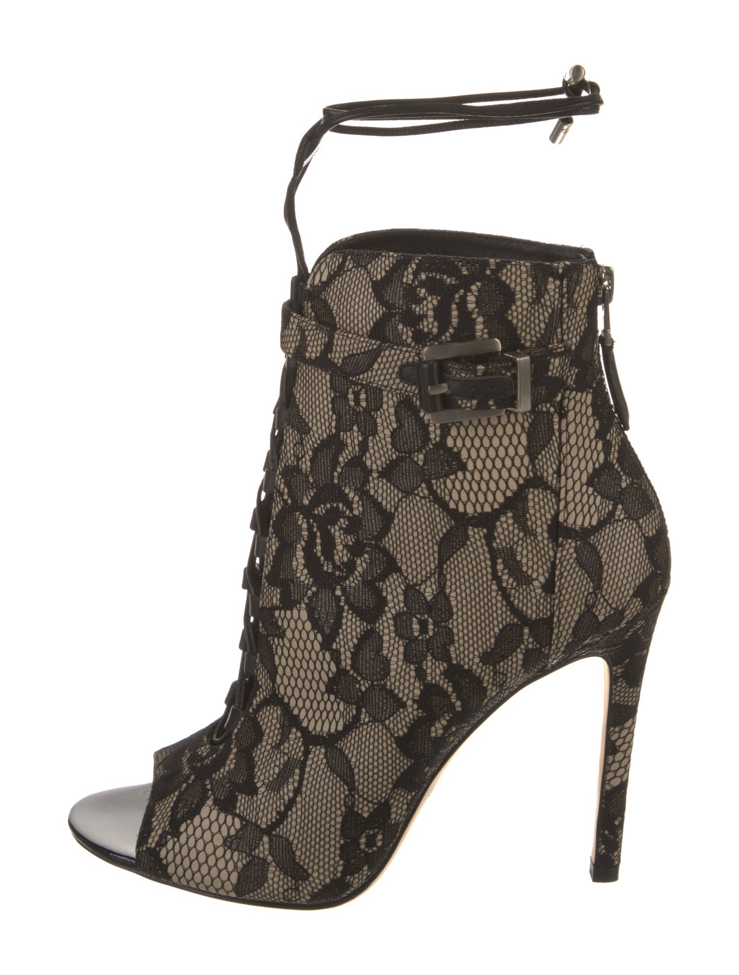 Brian Atwood Lace Lace Pattern Pumps
