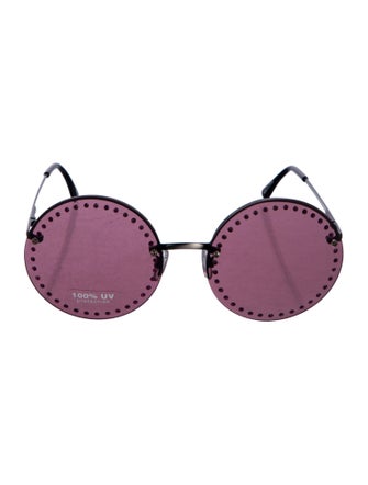 Brian Atwood Round Tinted Sunglasses