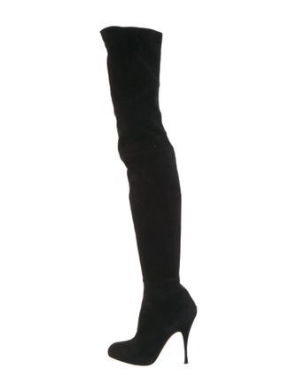 Brian Atwood Suede Sock Boots