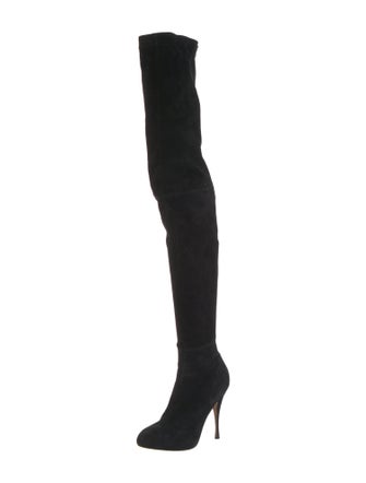 Brian Atwood Suede Sock Boots