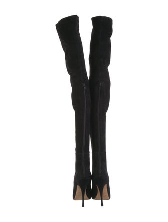 Brian Atwood Suede Sock Boots