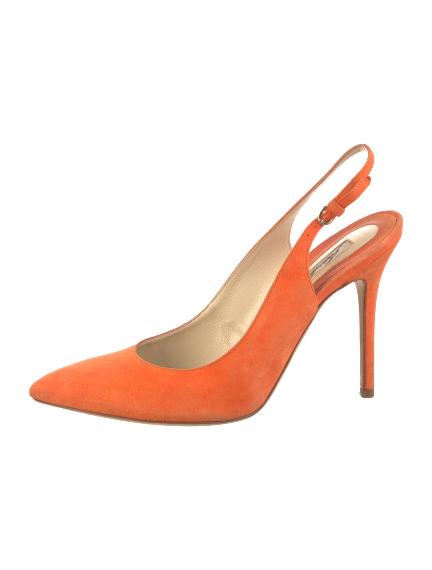 Brian Atwood Suede Slingback Pumps