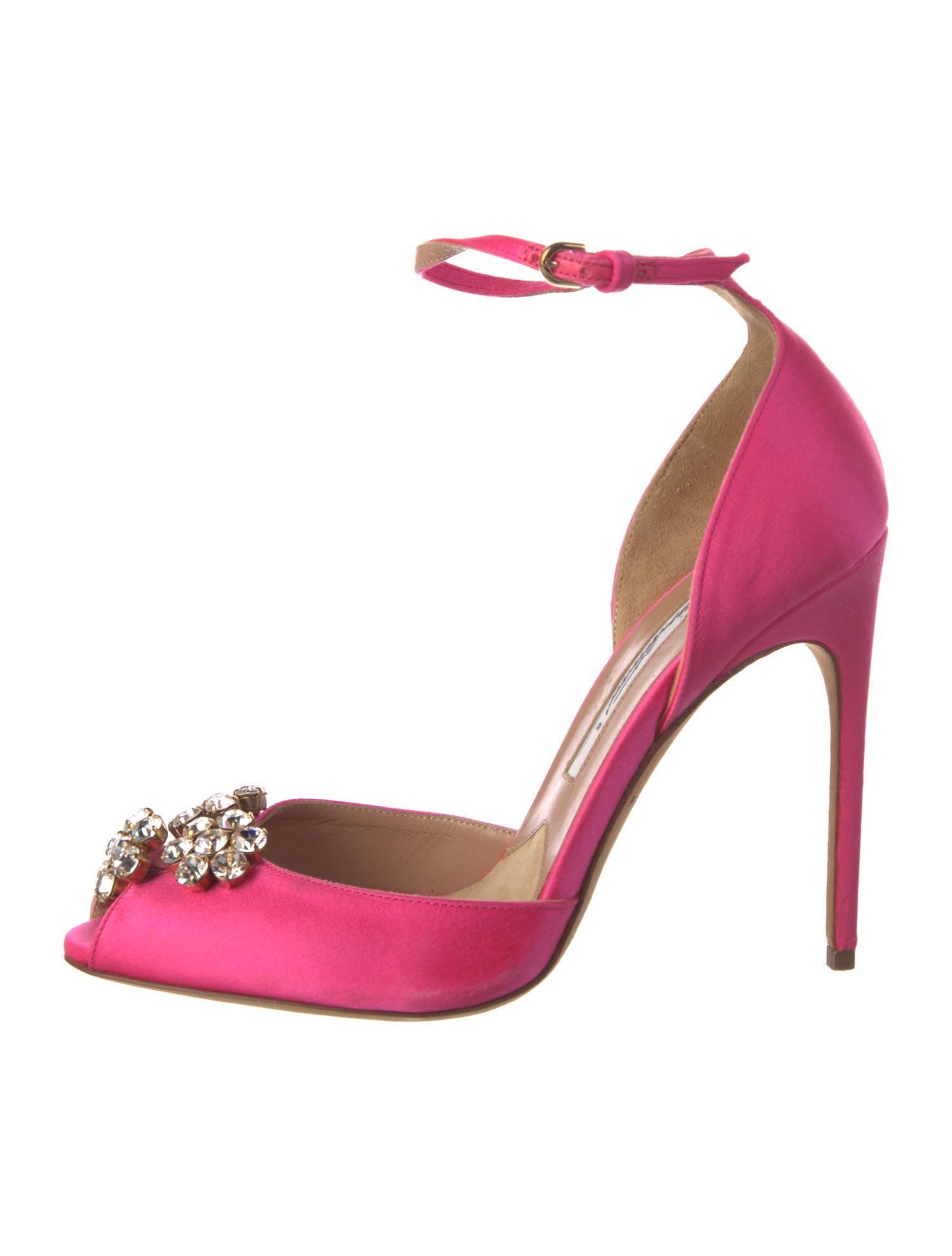 Brian Atwood Floral Print D'Orsay Pumps