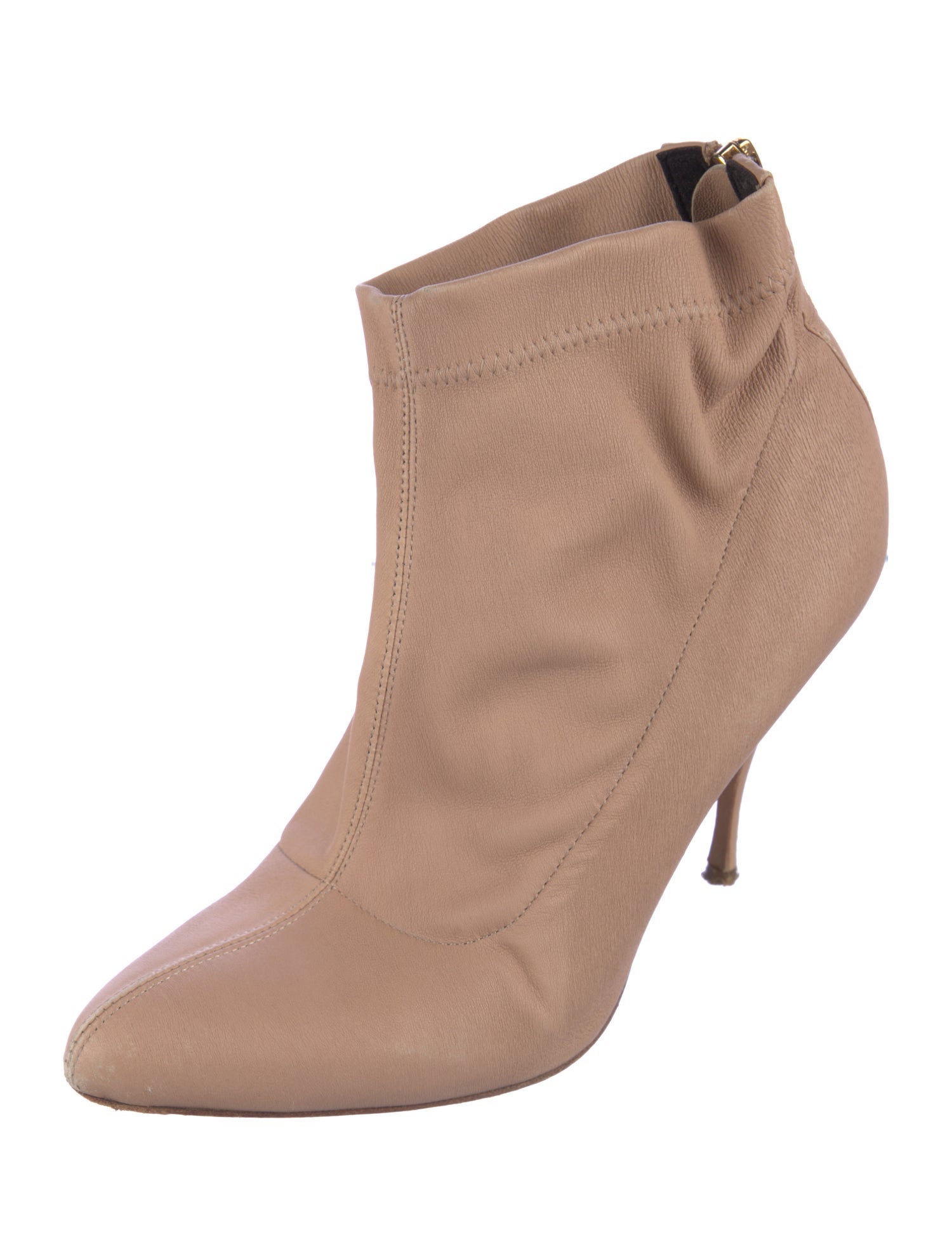 Brian Atwood Leather Lace-Up Boots