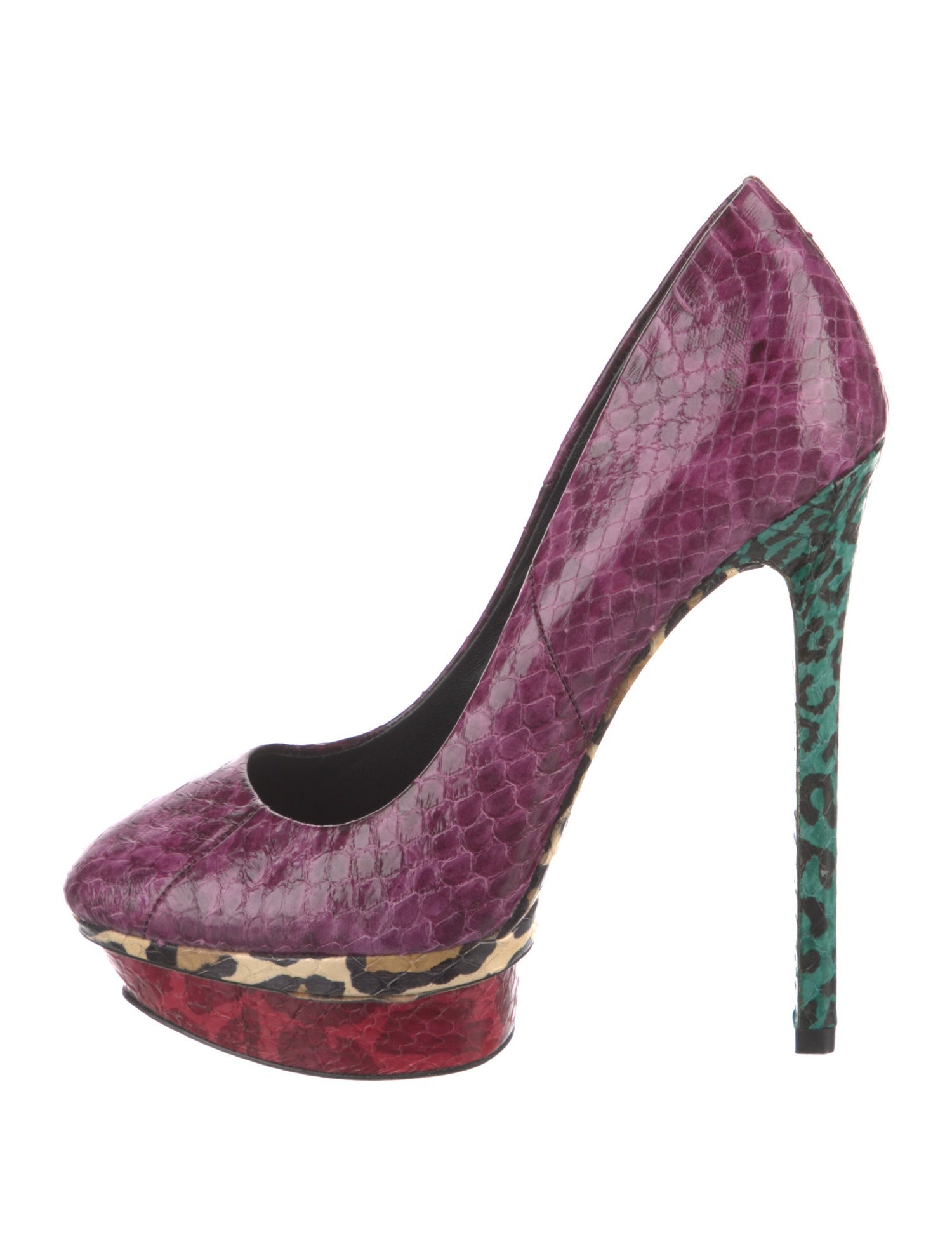 Brian Atwood Vintage Snakeskin Pumps