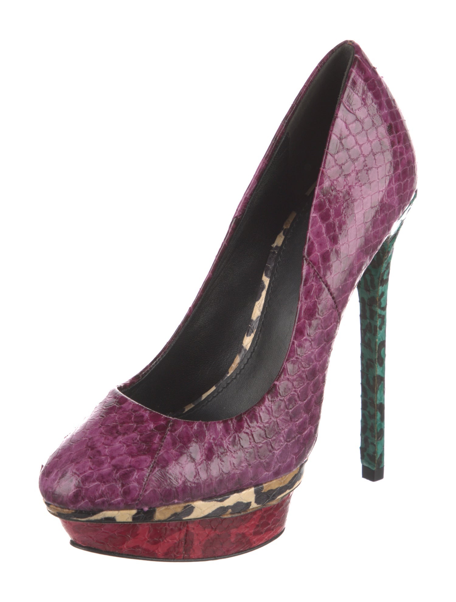 Brian Atwood Vintage Snakeskin Pumps