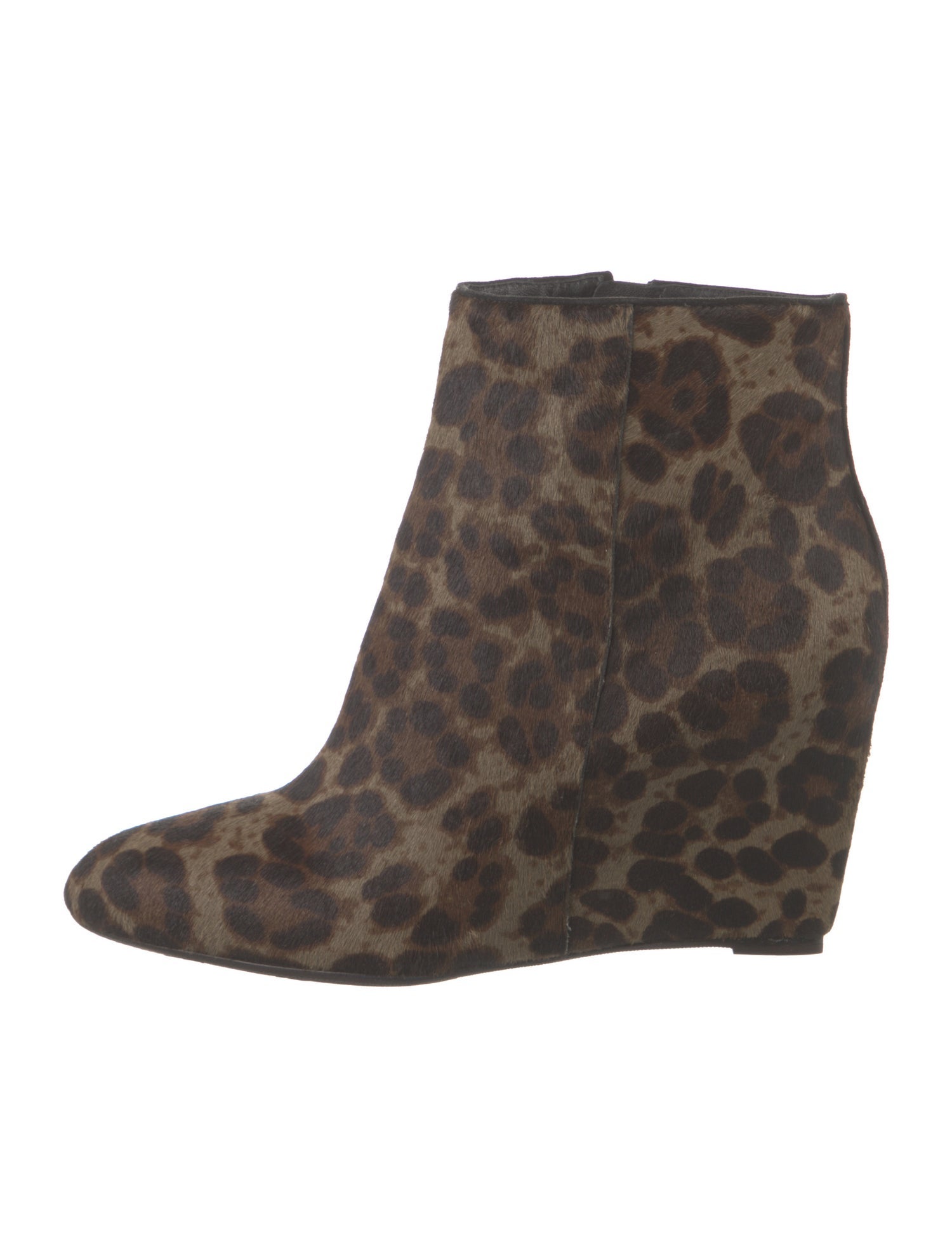 Brian Atwood Ponyhair Animal Print Boots