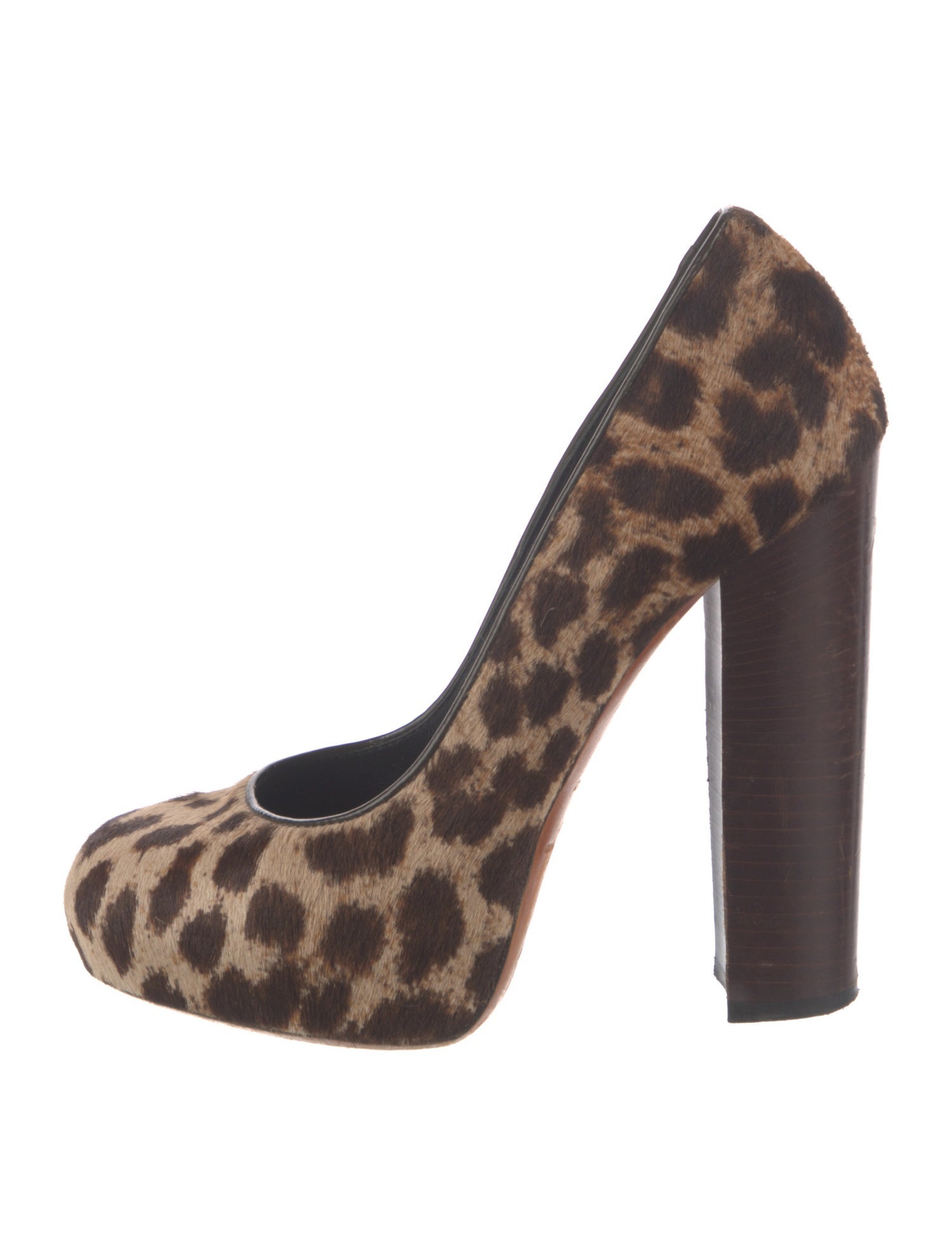 Brian Atwood Ponyhair Animal Print Pumps