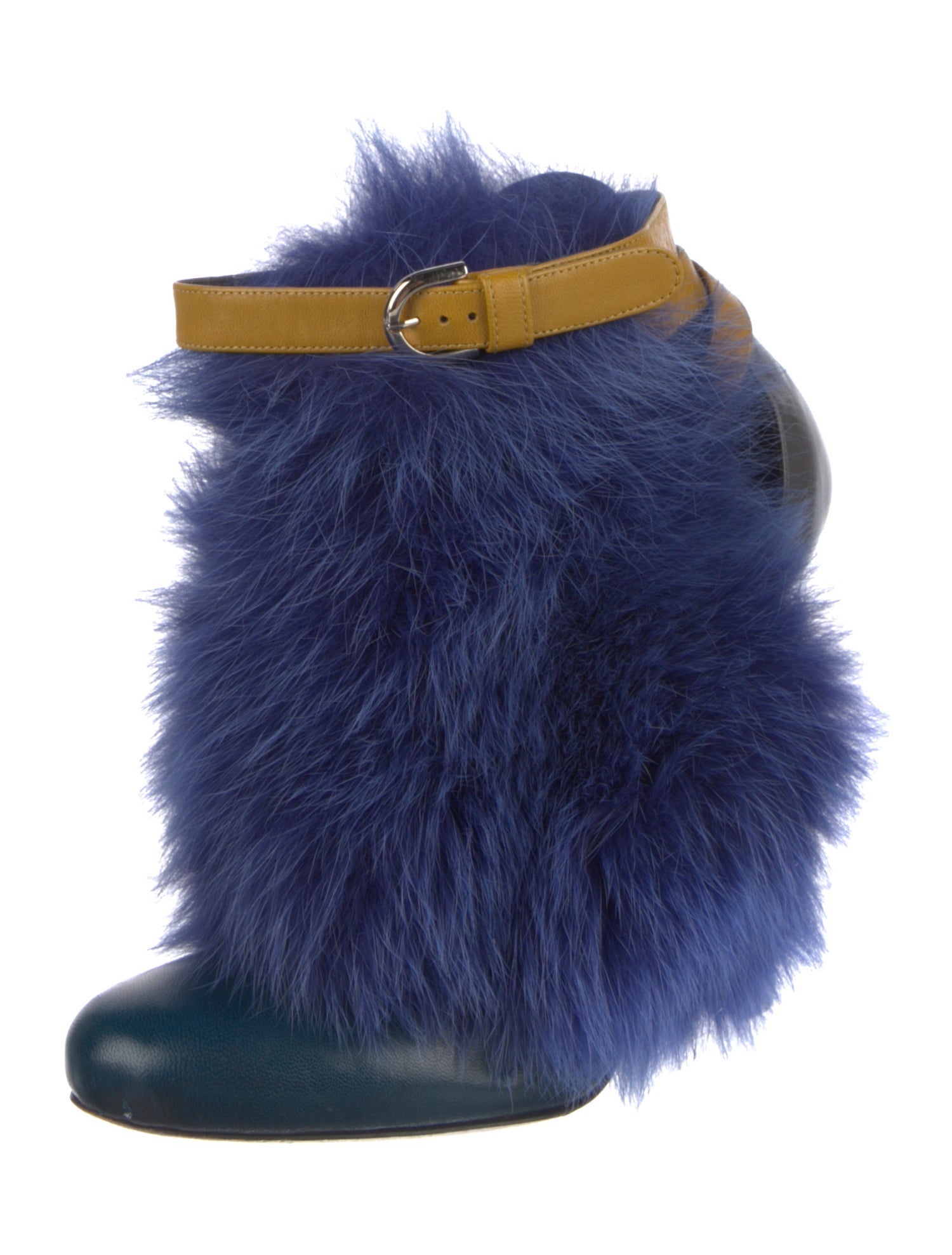 Brian Atwood Leather Colorblock Pattern Pumps