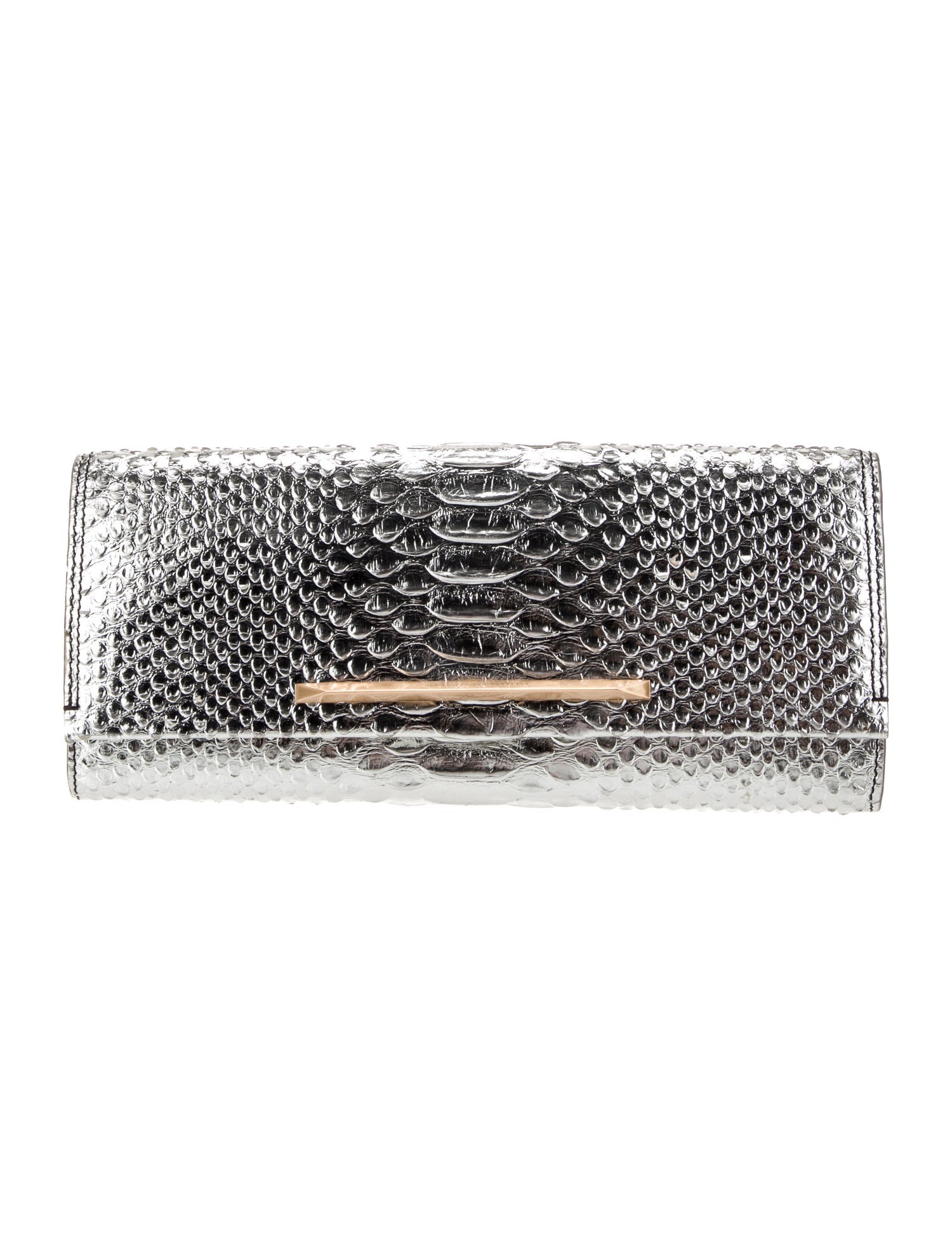 Brian Atwood Embossed Leather Minaudière