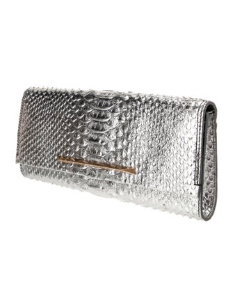 Brian Atwood Embossed Leather Minaudière