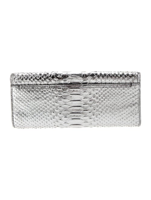 Brian Atwood Embossed Leather Minaudière
