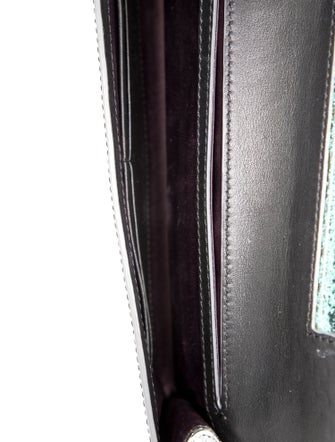 Brian Atwood Embossed Leather Minaudière