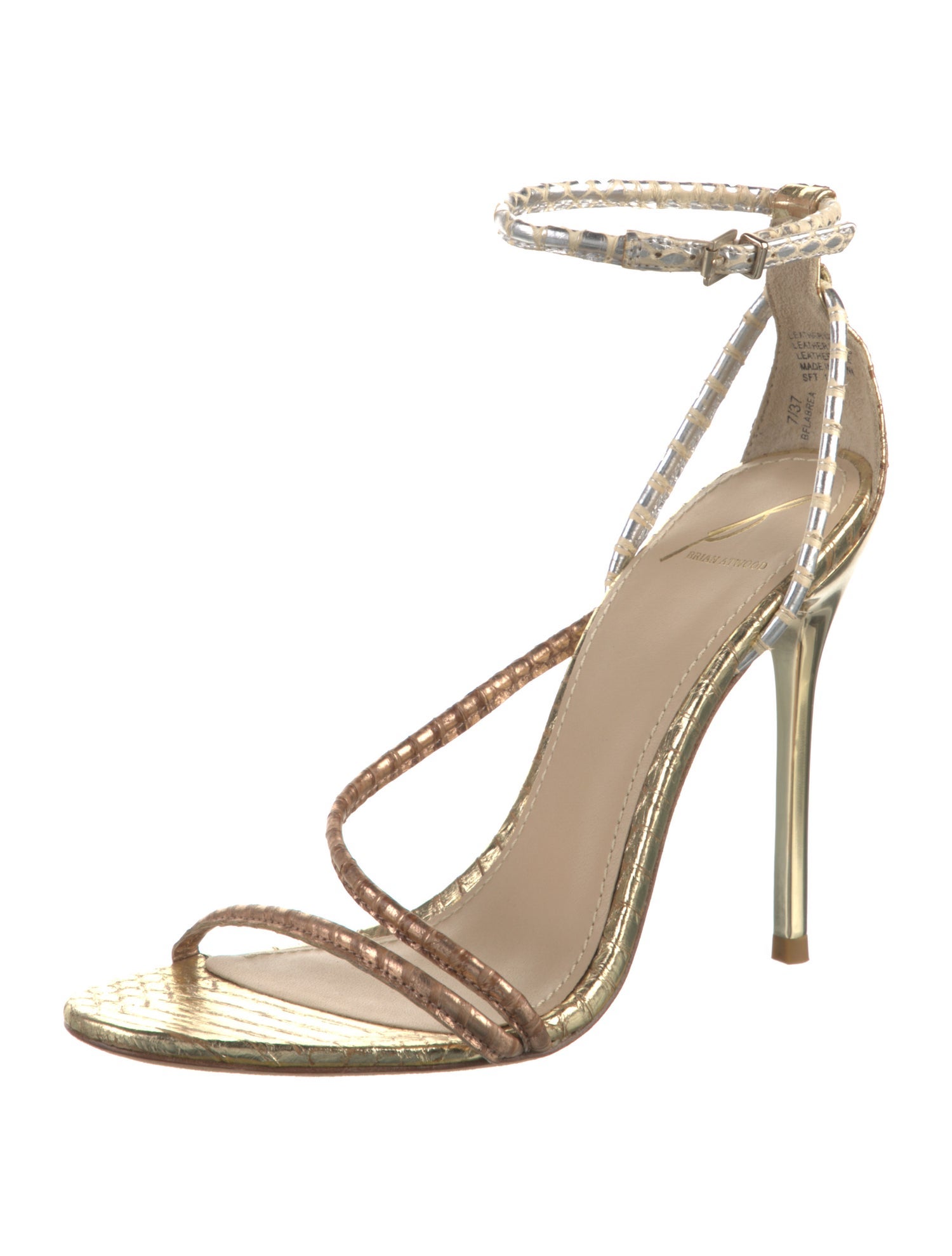 Brian Atwood Leather Sandals