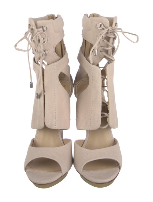 Brian Atwood Leather Gladiator Sandals