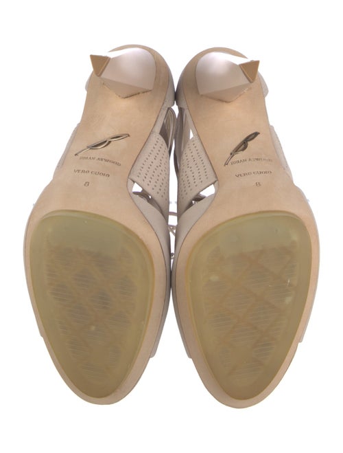 Brian Atwood Leather Gladiator Sandals