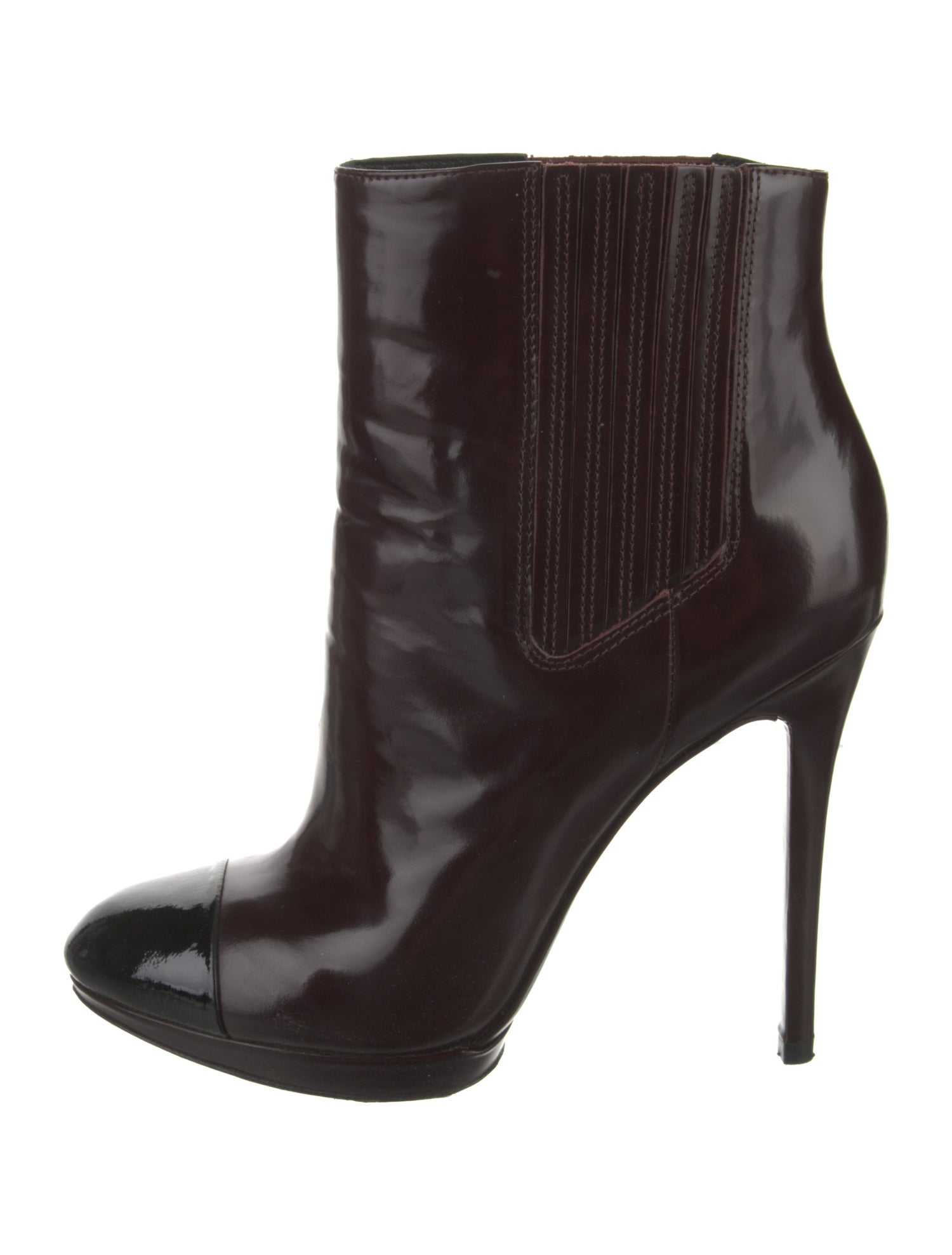 Brian Atwood Patent Leather Boots