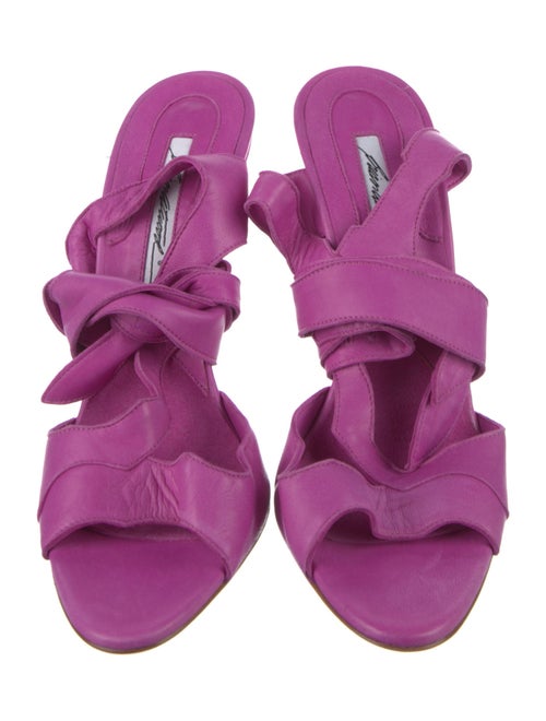 Brian Atwood Leather Slingback Sandals