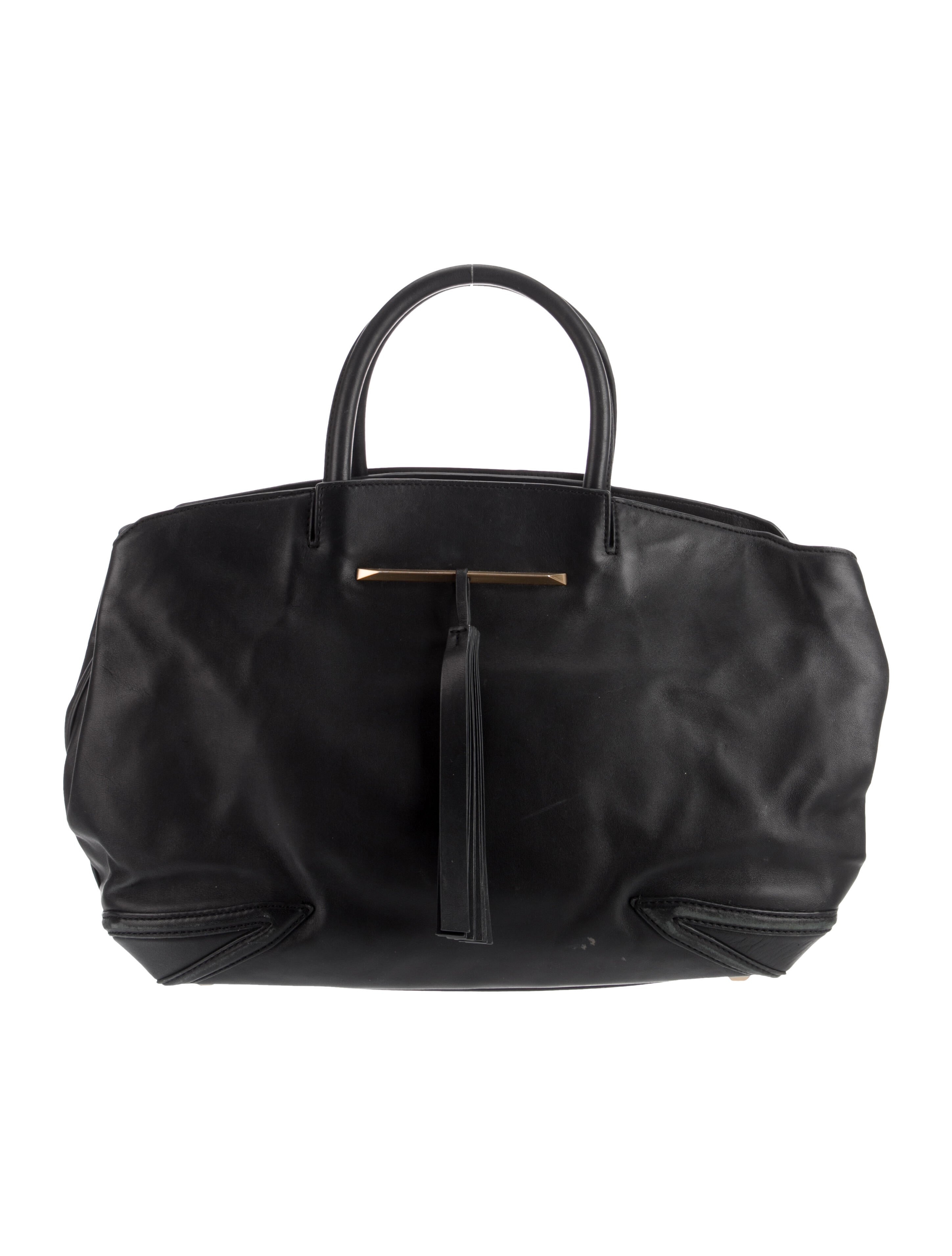 Brian Atwood Leather Top Handle Bag