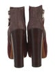 Brian Atwood Suede Colorblock Pattern Boots