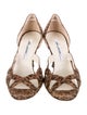Brian Atwood Suede Animal Print D'Orsay Pumps