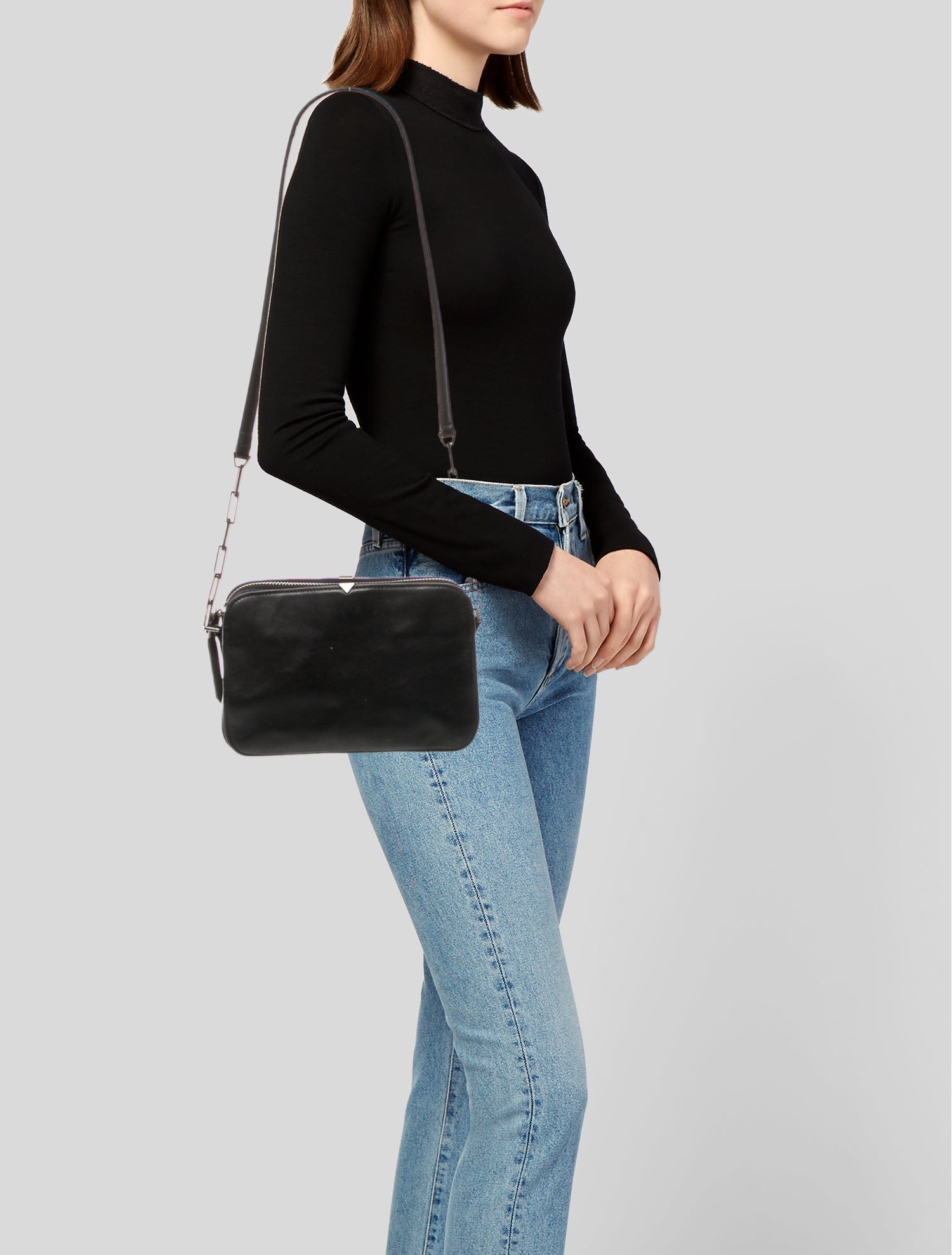 Brian Atwood Leather Shoulder Bag