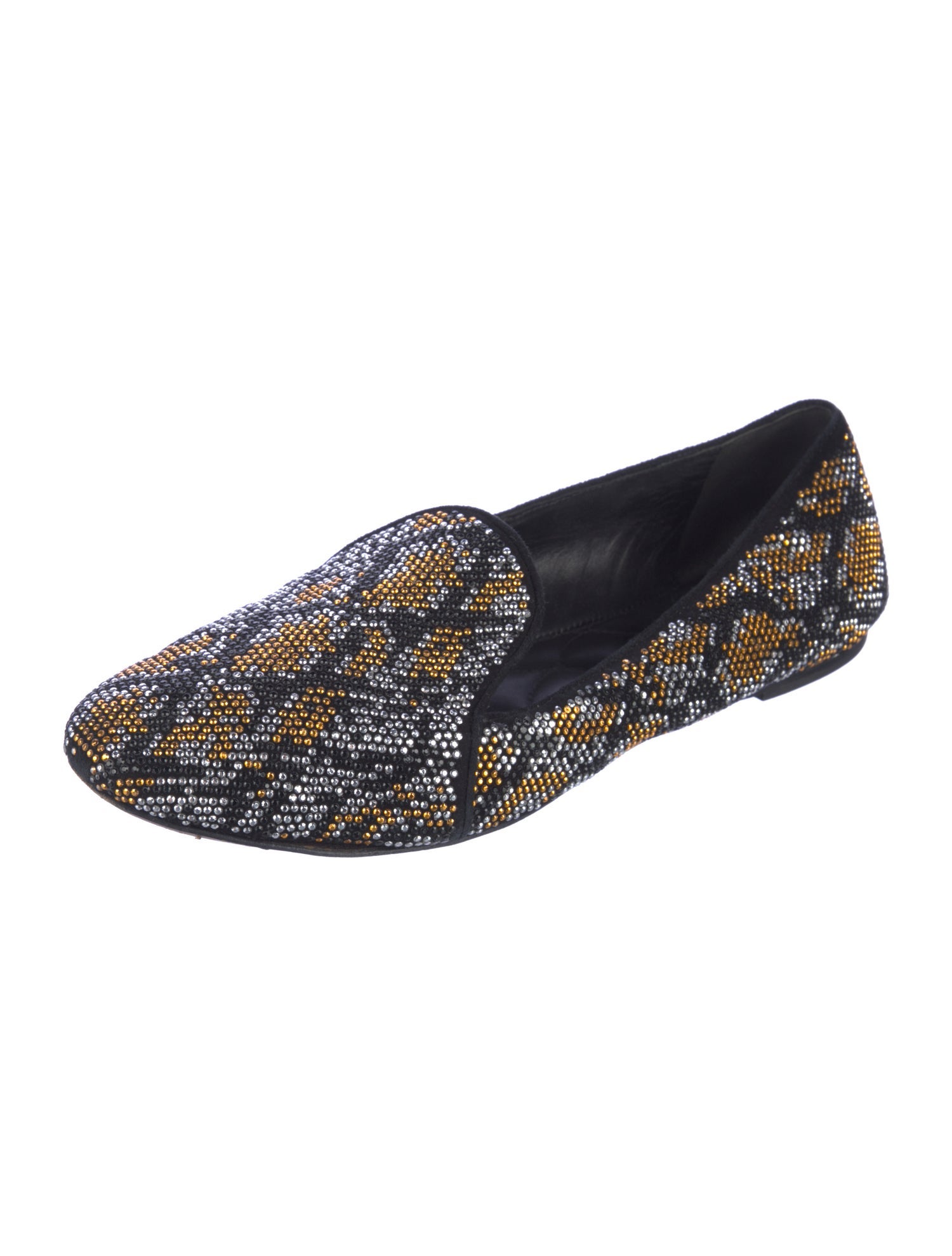 Brian Atwood Suede Printed Flats