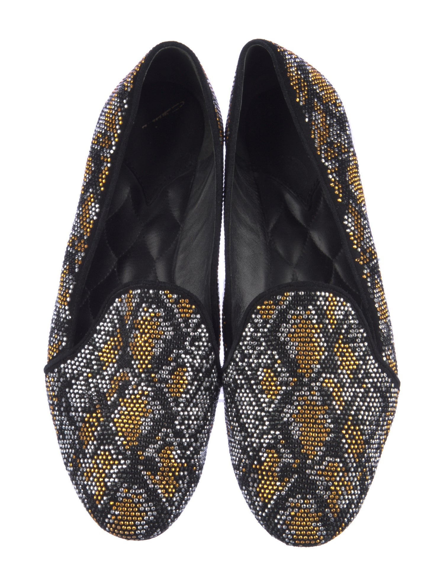 Brian Atwood Suede Printed Flats