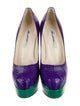 Brian Atwood Snakeskin Animal Print Pumps