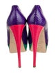 Brian Atwood Snakeskin Animal Print Pumps