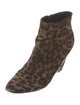 Brian Atwood Ponyhair Animal Print Boots