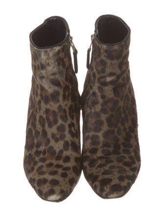 Brian Atwood Ponyhair Animal Print Boots