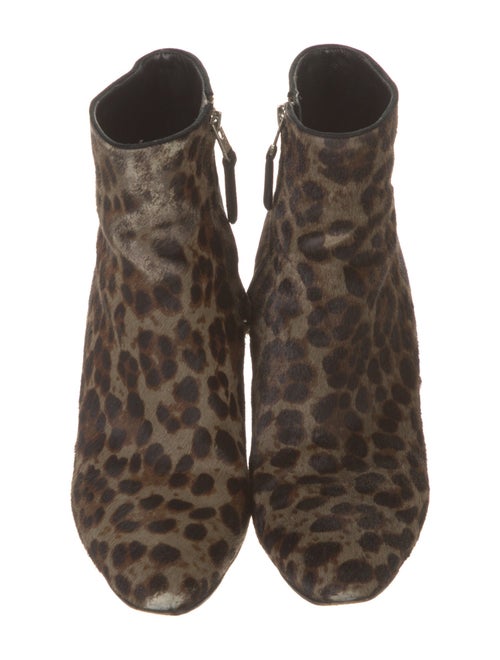 Brian Atwood Ponyhair Animal Print Boots