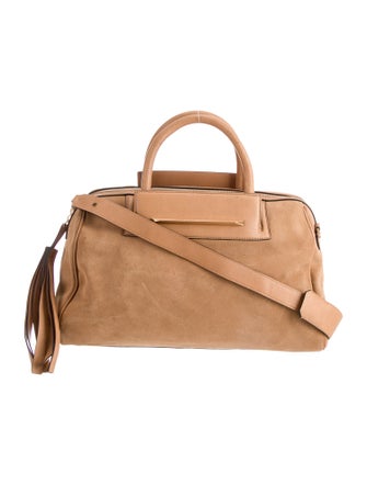 Brian Atwood Suede Top Handle Bag