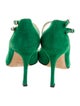 Brian Atwood Suede Leather Trim Embellishment Pumps