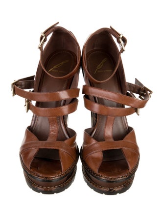 Brian Atwood Leather Sandals