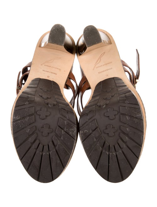 Brian Atwood Leather Sandals