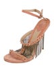 Brian Atwood Suede Studded Accents Sandals