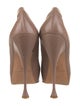 Brian Atwood Leather Mesh Accents Pumps