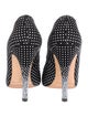 Brian Atwood Suede Polka Dot Print Pumps