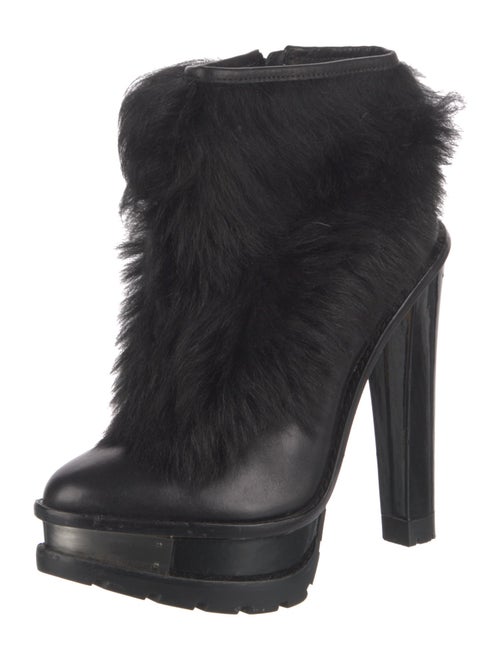 Brian Atwood Leather Lace-Up Boots