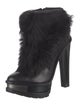 Brian Atwood Leather Lace-Up Boots