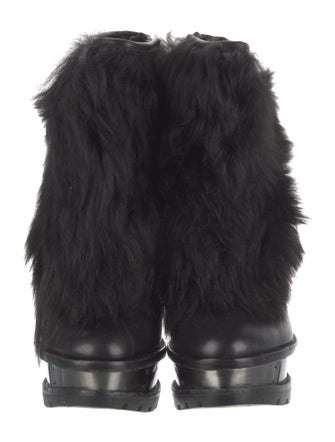 Brian Atwood Leather Lace-Up Boots