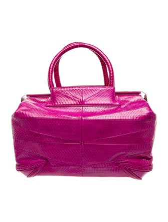 Brian Atwood Snakeskin Top Handle Bag