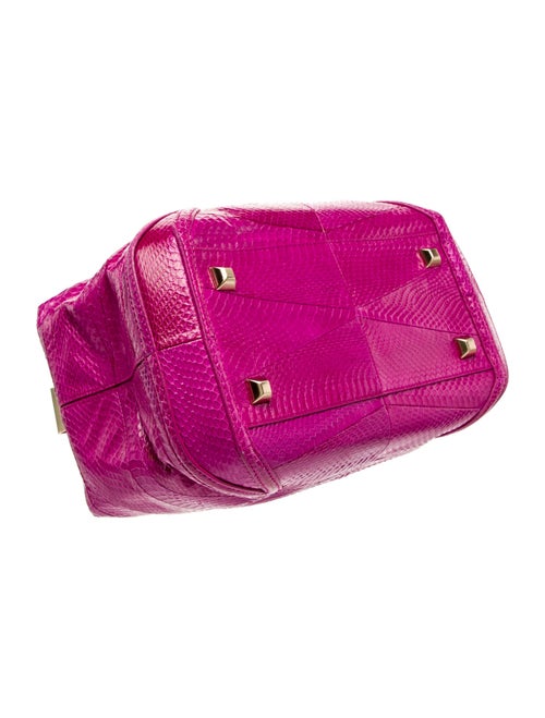 Brian Atwood Snakeskin Top Handle Bag