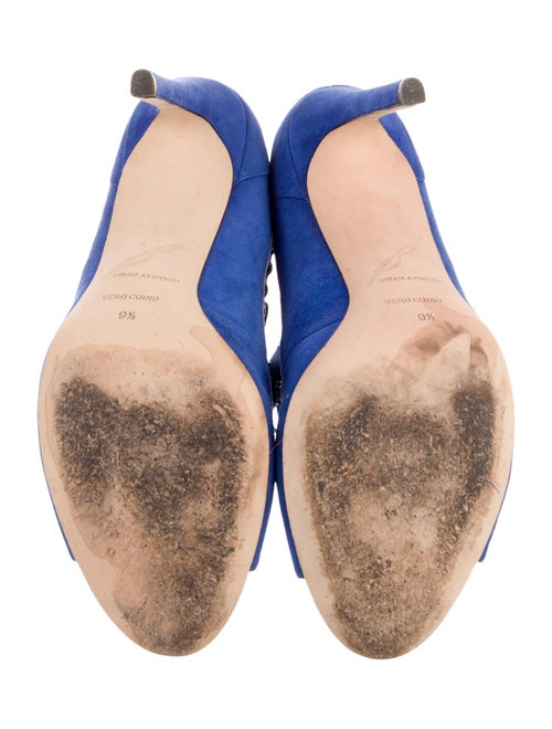 Brian Atwood Suede Studded Accents Lace-Up Boots