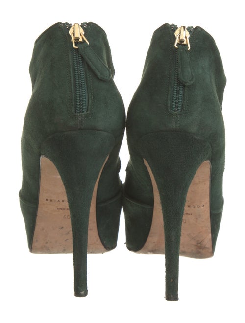 Brian Atwood Suede T-Strap Pumps