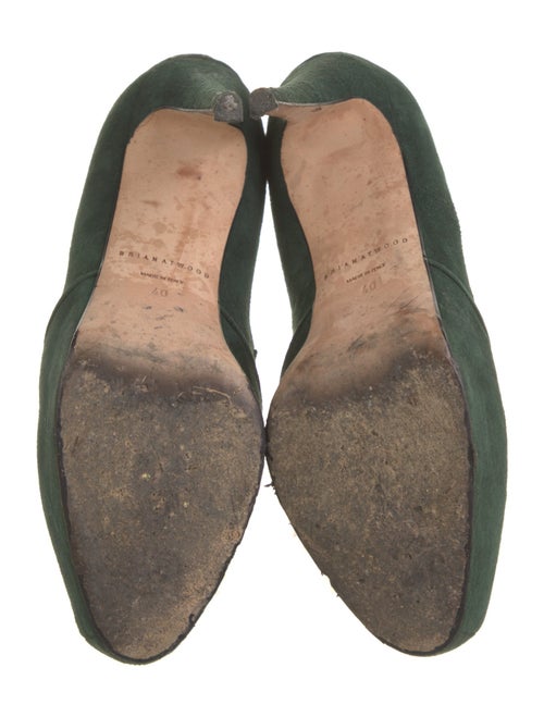 Brian Atwood Suede T-Strap Pumps