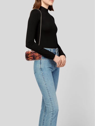 Brian Atwood Embossed Leather Minaudière